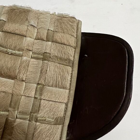 BOTTEGA VENETA CALF HAIR MONTE CARLO SLIDE SANDALS SIZE 5.5 - Picture 11 of 14